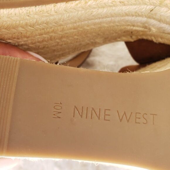Nine West Adell Wedge Sandal Heels Size 10 - Picture 10 of 11